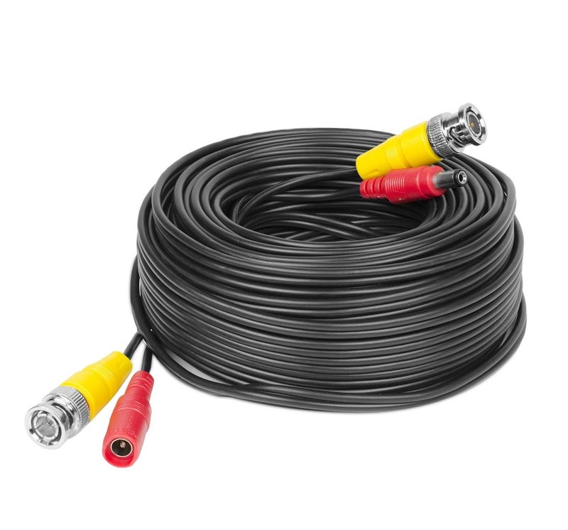 Amcrest 60FT 4K Security Camera Cable, BNC, Coaxial, Pre-Made, Compatible with 4K HDCVI, HDTVI, Analog, DVR - Image 1